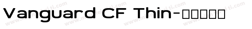 Vanguard CF Thin字体转换